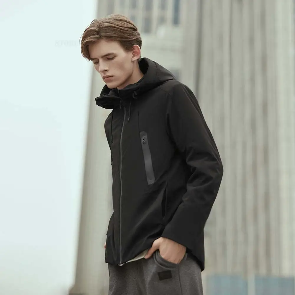  Xiaomi New Winter heating down Men jacket smart temperature control jacket goose down clothes washa