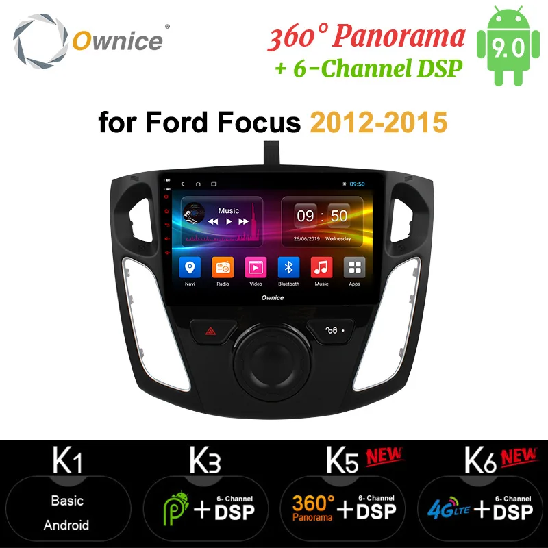 Автомобильный радиоприемник Ownice Восьмиядерный процессор Android 9 0 GPS навигация carplay