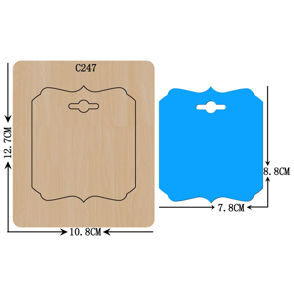New card Wooden die Scrapbooking C-247 Cutting Dies for common cutting machines on the market | Дом и сад