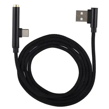 

Type c to 3.5 audio adapter TYPE-C headset charging two in one audio adapter cable
