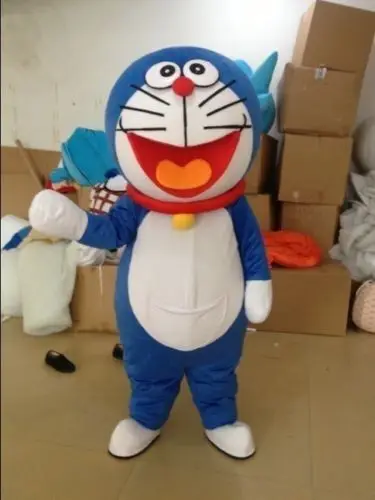 

New Version the Doraemon Mouse doll Mascot Costume Adult Birthday Party Fancy Dress Halloween Cosplay Outfits Clothing Xmas