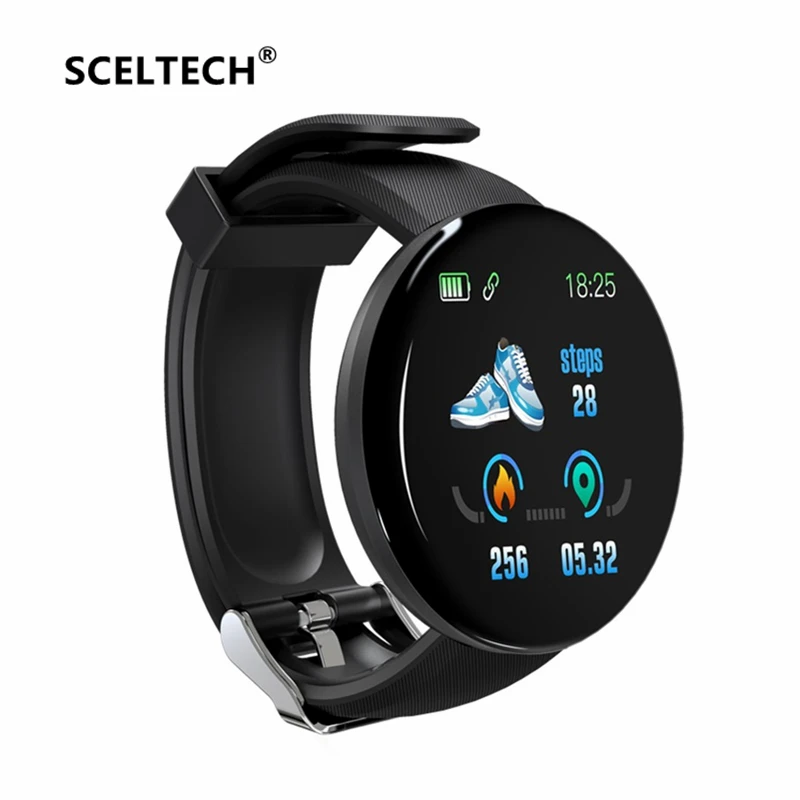 

SCELTECH D18 Smart Bracelet With Pressure Measurement Blood Pressure Heart Rate Wristband Waterproof Color Screen Smart Band