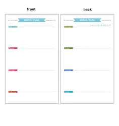 Laser Engraved Notebook Planner & Organizer - Premium Office Supplies Journal - A7 (WEEKLY)