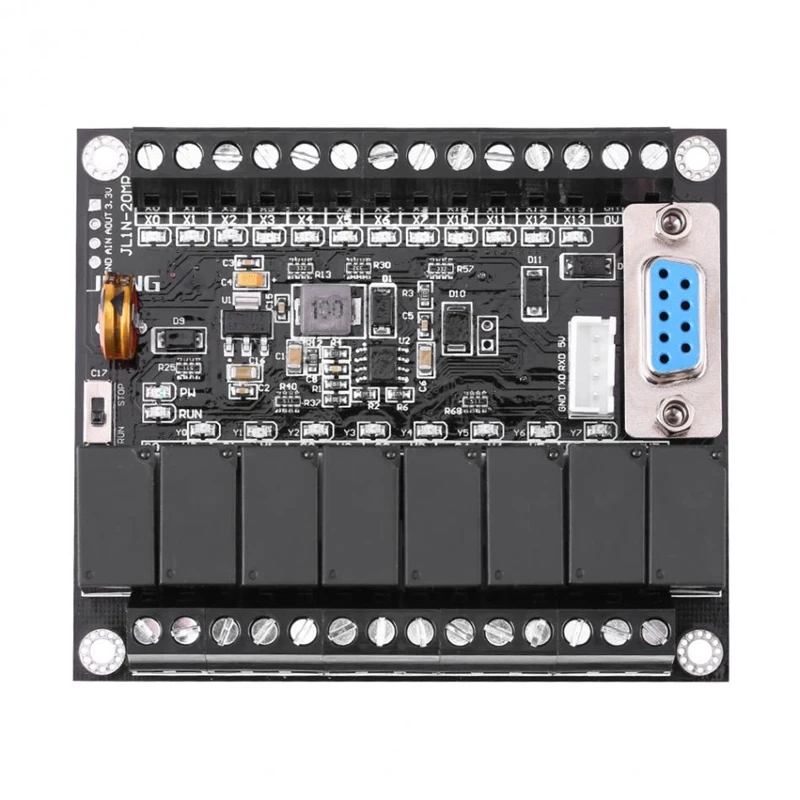 DC 24V регулятор ПЛК FX1N-20MR промышленный Управление доска программируемый Модуль |