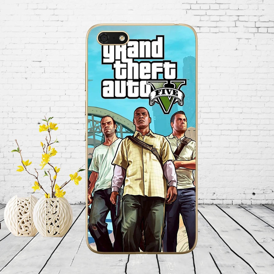 33DD Grand Theft Auto GTA V Мягкий силиконовый чехол для Huawei Honor 9 10 Lite 7A 5,45 7a pro 7c 5,7 дюймов 7x 8x чехол