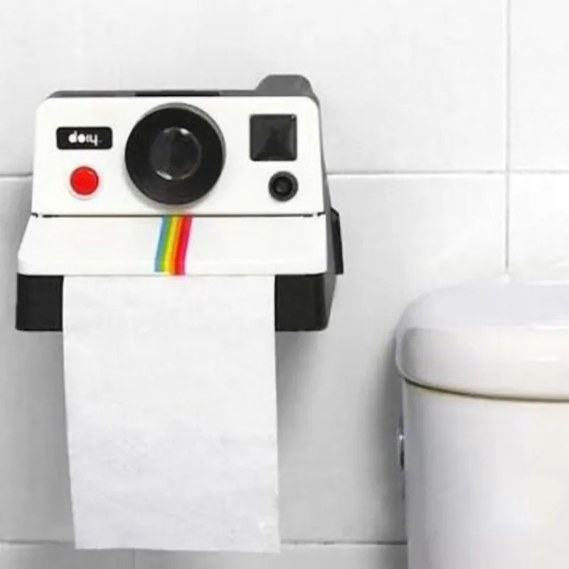 Пластиковый бумажный держатель для украшения дома, автомобиля, коробка для полотенец, ретро креативный бумажный держатель, портативный держатель для туалетной бумаги типа камеры uj