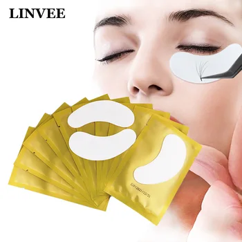 

Under Eye Pads 100 Pairs Paper Patches for Eyelash Extension Lashes Grafting Eye Pads Eye Gel Stickers Make Up Wraps Tools