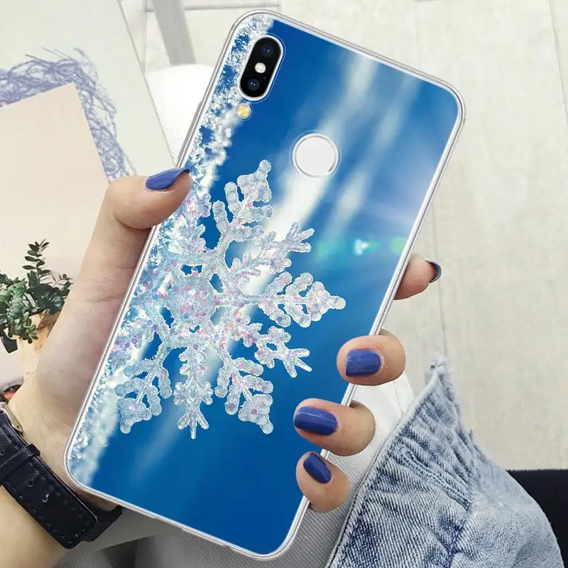 Рождественский зимний чехол из ТПУ со снежинками для huawei P Smart Plus Z P20 Lite P30 P20 Pro P10 P9 P8 Lite Mini Plus чехол - Цвет: sdbxhua