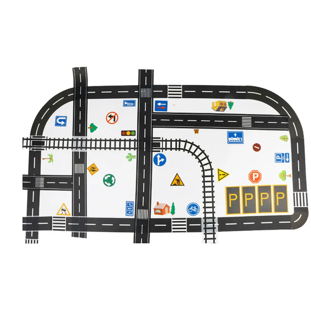 Kids Crafts Road Tape DIY Traffic Sign Model Self Adhesive Train Track Sticker Roll Tape for Car Toys Kids Educational Toys Kids Crafts Road Tape DIY Traffic Sign Model Self Adhesive Train Track Sticker Roll Tape for Car Toys Kids Educational Toys