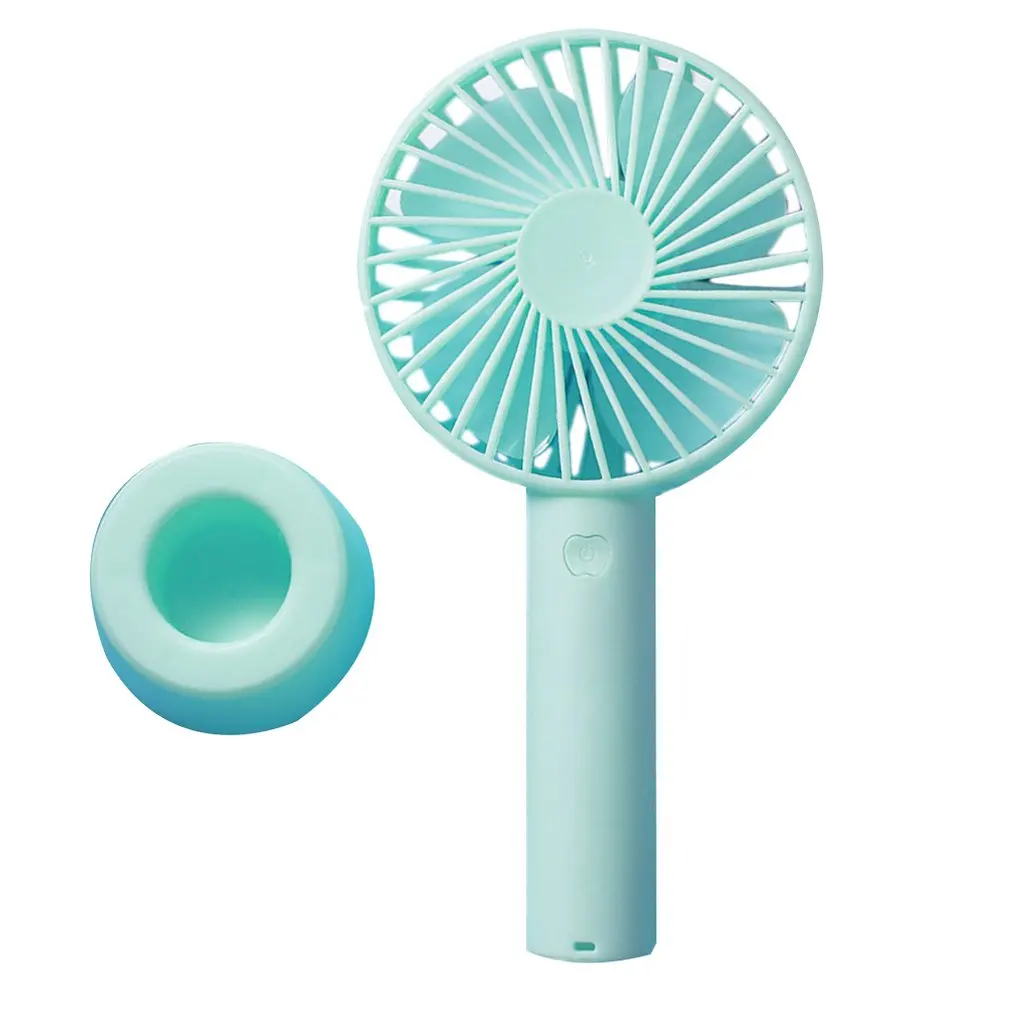 Портативный Настольный usb-вентилятор ярких цветов для путешествий, электрический настольный вентилятор, охлаждающий вентилятор, кулер, пластиковый Кондиционер - Цвет: Синий