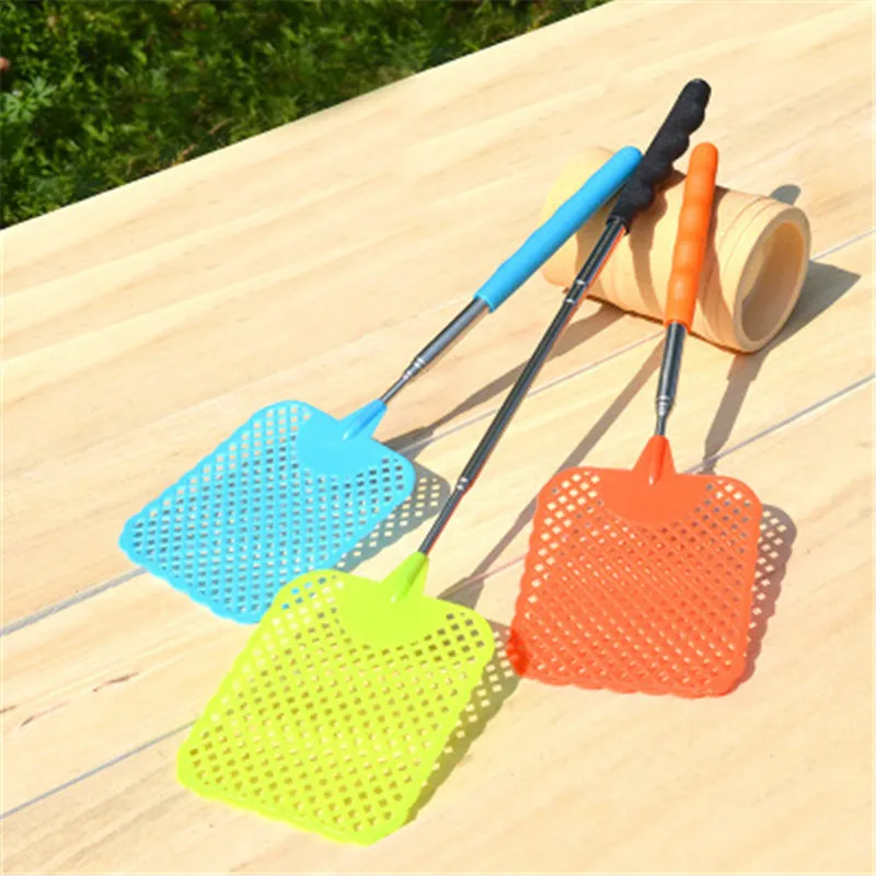Outdoor Portable Retractable Swatters Telescopic Fly Killer Swatter