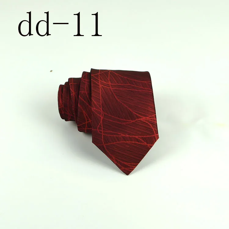 dd-11 Новые Классические мужские галстуки на шею 8 см клетчатые полосатые галстуки для мужской формальный деловой роскошный свадебные вечерние галстуки - Цвет: dd-11