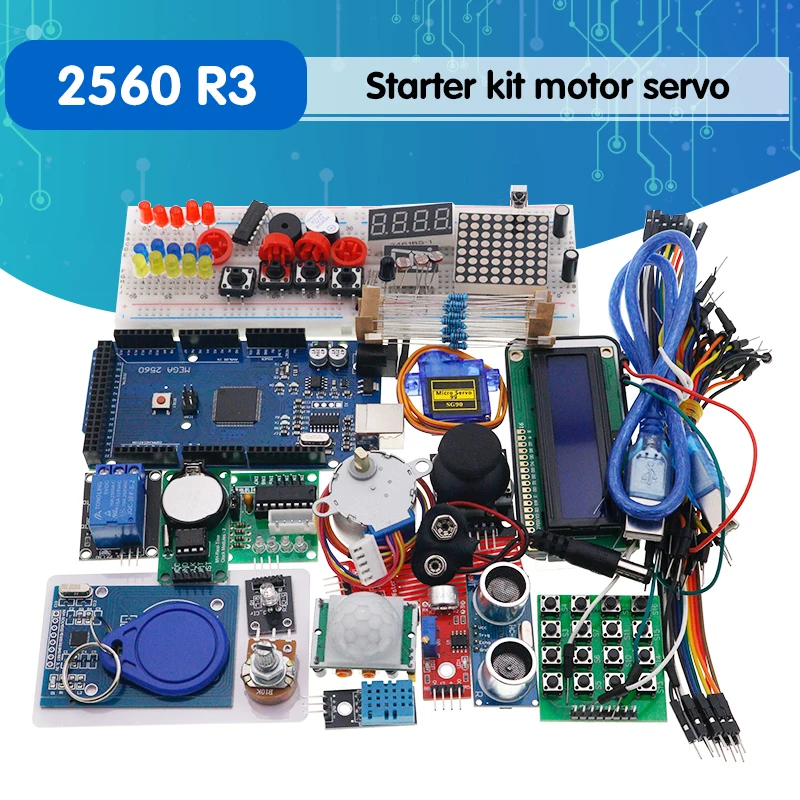 МЕГА 2560 r3 стартовый набор мотор сервопривод RFID ультразвуковое реле дальности LCD