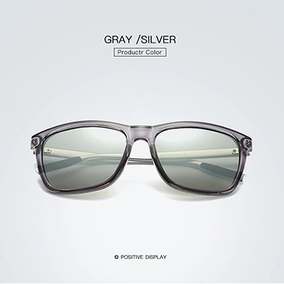 RBRARE Новые мужские и женские поляризованные солнцезащитные очки красочные модные солнечные очки классические ретро металлические очки мужские очки UV400 - Цвет линз: Gray Silver