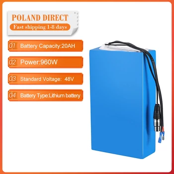 

[EU Direct] HyaniteQ E-bike Battery 48V 20Ah Lithium Li-ion Battery Pack 960W Battery For Electric Bicycle Rechargeable Cycling