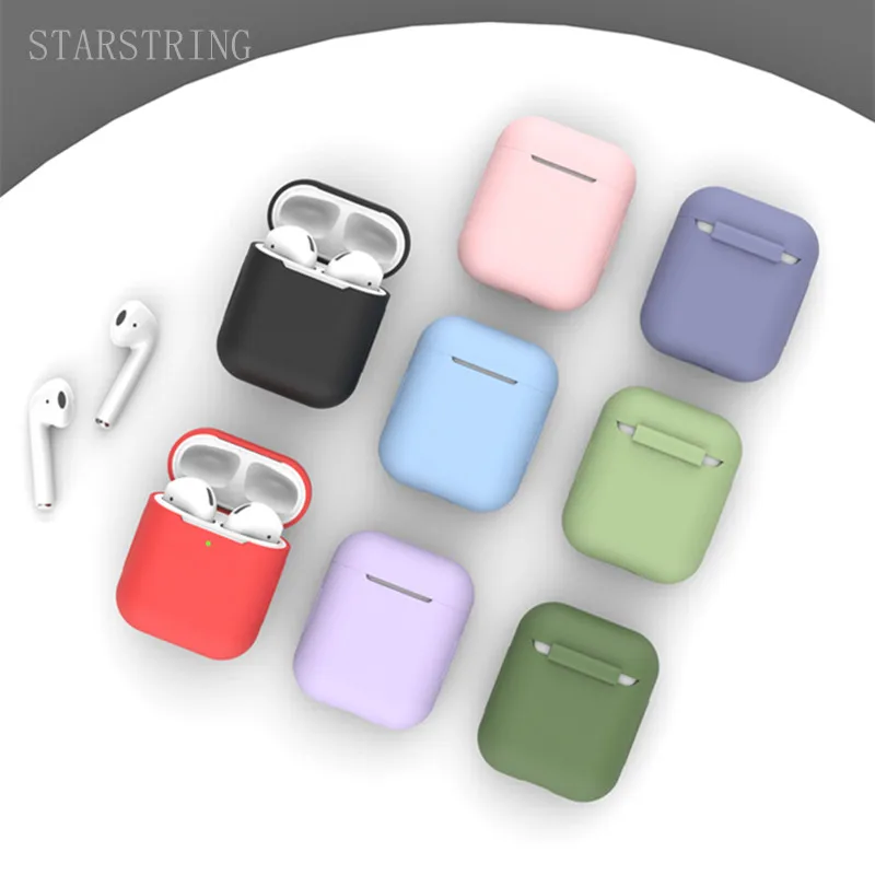 

Silicone Case For apple Airpods Cover2/1 Protective Earphone Case Headphones Cases for apple Air pod case airpods Cover case