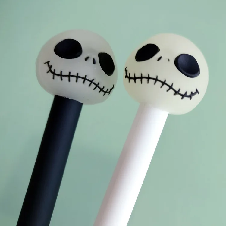 2pcs Creative Skull Gel Pens For Kids Cute Cartoon Writing Pens  Personalized School Supplies Stationery Halloween Gift - AliExpress