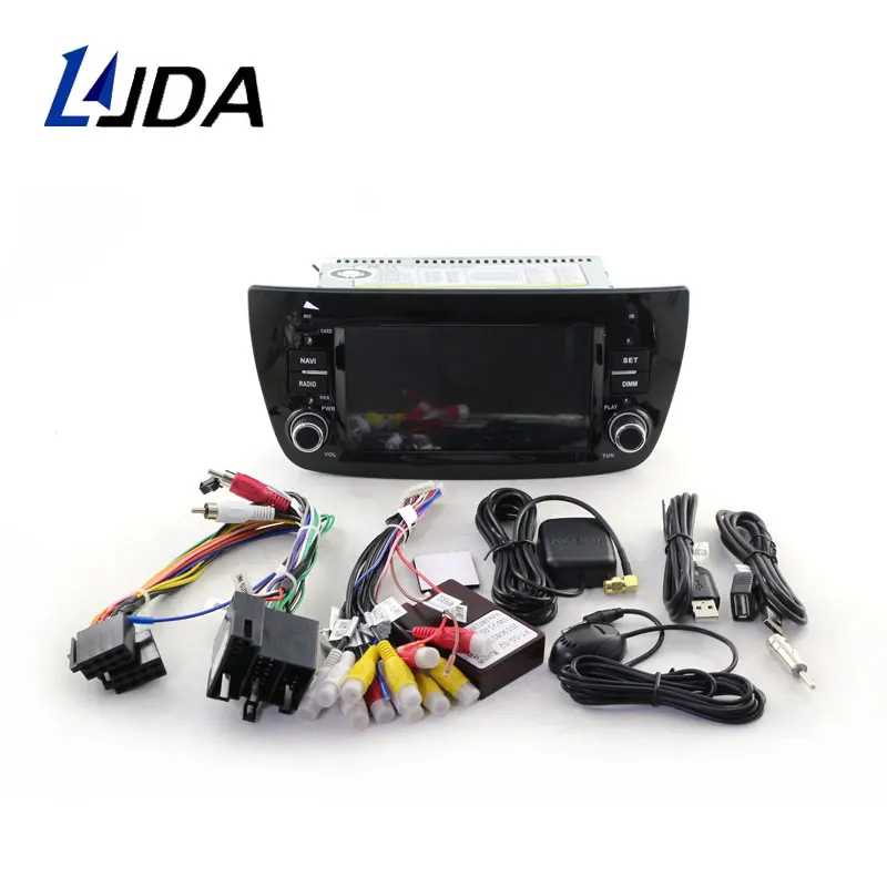 Автомобильный мультимедийный плеер LJDA Android 10 для FIAT DOBLO 2010 2016 1 Din радио GPS