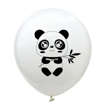 

10pcs 12 Inch Panda Cartoon Print Latex Balloons Birthday Party Decoration Diy Glitter Powder Wedding Party Decoration Balloon