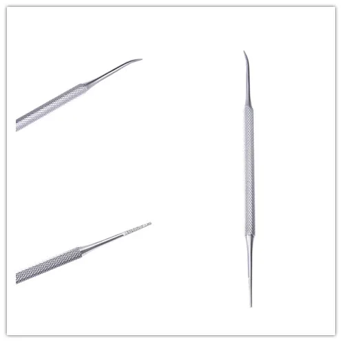Stainless Steel Nail Lifter Double Ended Pedicure File Satin Edge Ingrown Toe Onychomycosis Paronychia Podiatry Chiropod