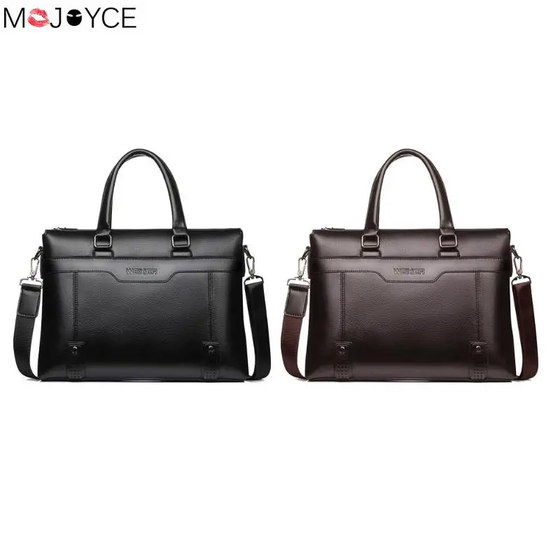 

Men Bag Fashion bolsa feminina Business Casual Men Briefcase Crossbody Laptop Bag Travel PU Leather Shoulder Bags Handbag