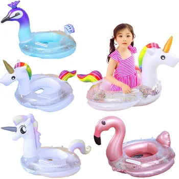 

Rooxin Flamingo Inflatable Circle Kids Baby Swimming Ring Pool Float Inflatable Toys Swim Baby Seat Summer Water Beach Party
