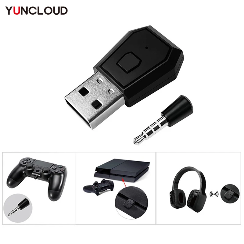Ps4 Bluetooth Dongle Ps5 Usb Bt 3.5Mm Adattatore Per Play Station Prestazioni Stabili Aggancio Dell'Altoparlante Auricolare Bluetooth Ecc