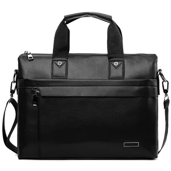 

Men's business bag 2020 new men's briefcase simple business bag retro handbag horizontal large capacity computer bag