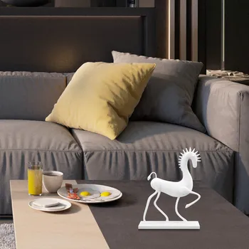 

Home Decoration Vivid 3D Printed Sculpture Horse Collectible Sculpture Abstract Animal Sculpture Figure Figurine Model