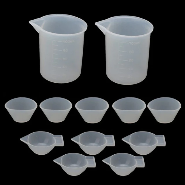 100ml Resin Measuring Cups,Silicone Resin Mixing Cups,Reusable Stir and  Pour Tools for Epoxy Resin,Jewelry Casting Mould - AliExpress