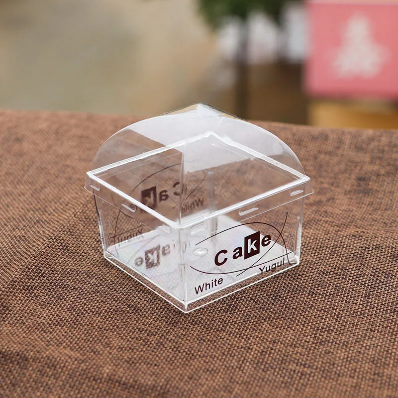 Высокое качество 145 мл квадратный прозрачный одноразовый торт десерт чашка выпечки DIY инструмент Пудинг Желе Йогурт пластиковые чашки с крышкой - Цвет: cup and lid