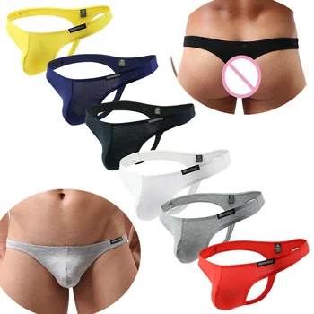 

Men's Underwear Bikini Briefs Tangas Mens Thongs G strings Exotic Jockstrap Sexy Lingerie Low Rise Underpants Male Homme Panties