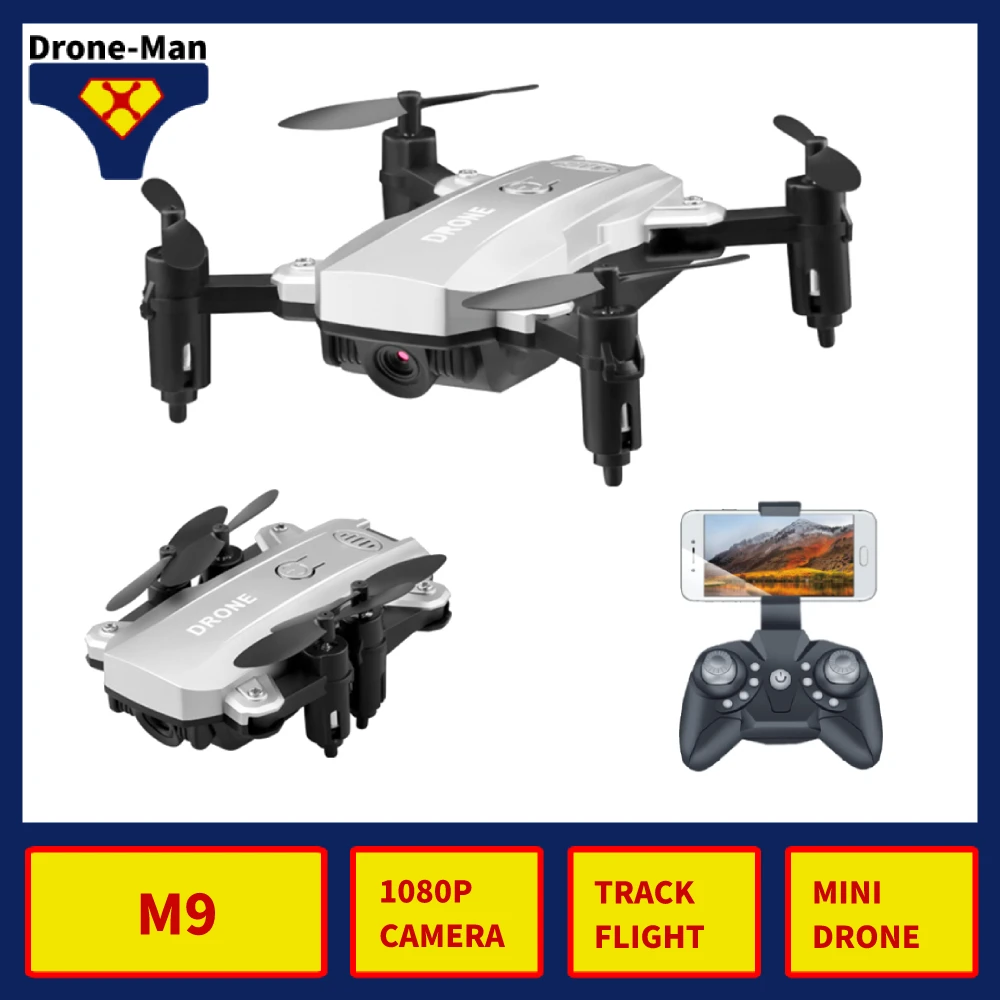 M9 мини профессиональная камера Дрон 1080P wifi HD FPV на ру воздушный Квадрокоптер