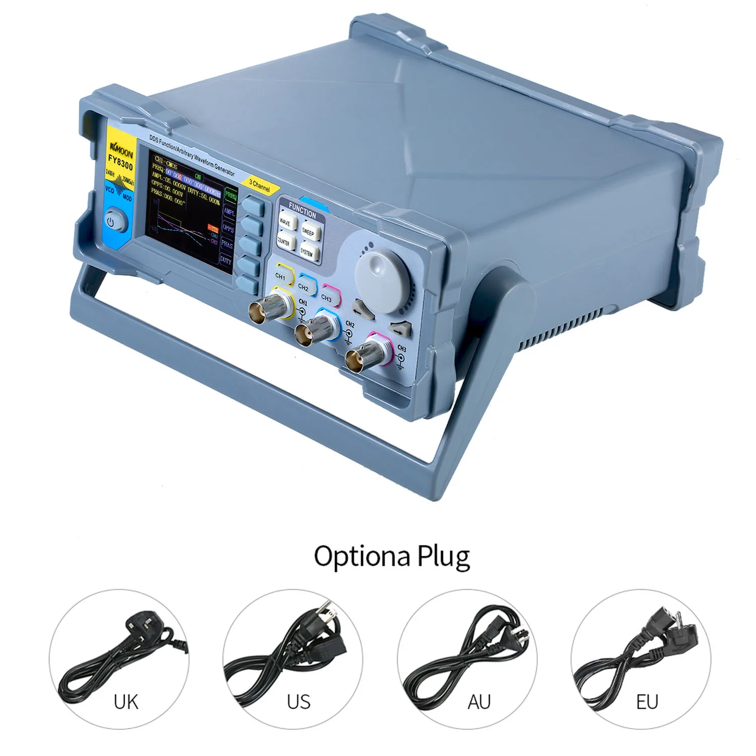 

KKmoon FY8300-10M/30M Digital DDS Three-channel Function Signal/Arbitrary Generator Pulse Signal Source 250MSa/s Frequency Meter