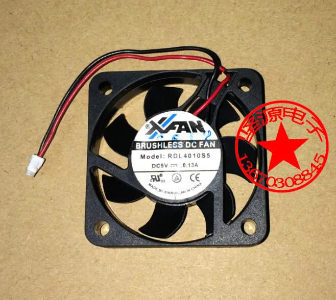 

XFAN RDL4010S5 DC 5V 0.13A 40x40x10mm 2-проводной Вентилятор охлаждения сервера