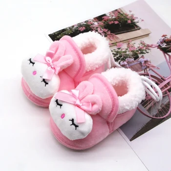 

Winter Baby Girls Boys Shoes Breathable Anti-Slip Casual Cartoon Animal Sneakers Toddler Soft Soled Warm Indoor Shoes