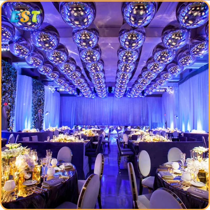 fantasy giant inflatable mirror balloon light reflective mirror ball hanging mirror sphere for event christmas party wedding inflatable bouncers aliexpress aliexpress