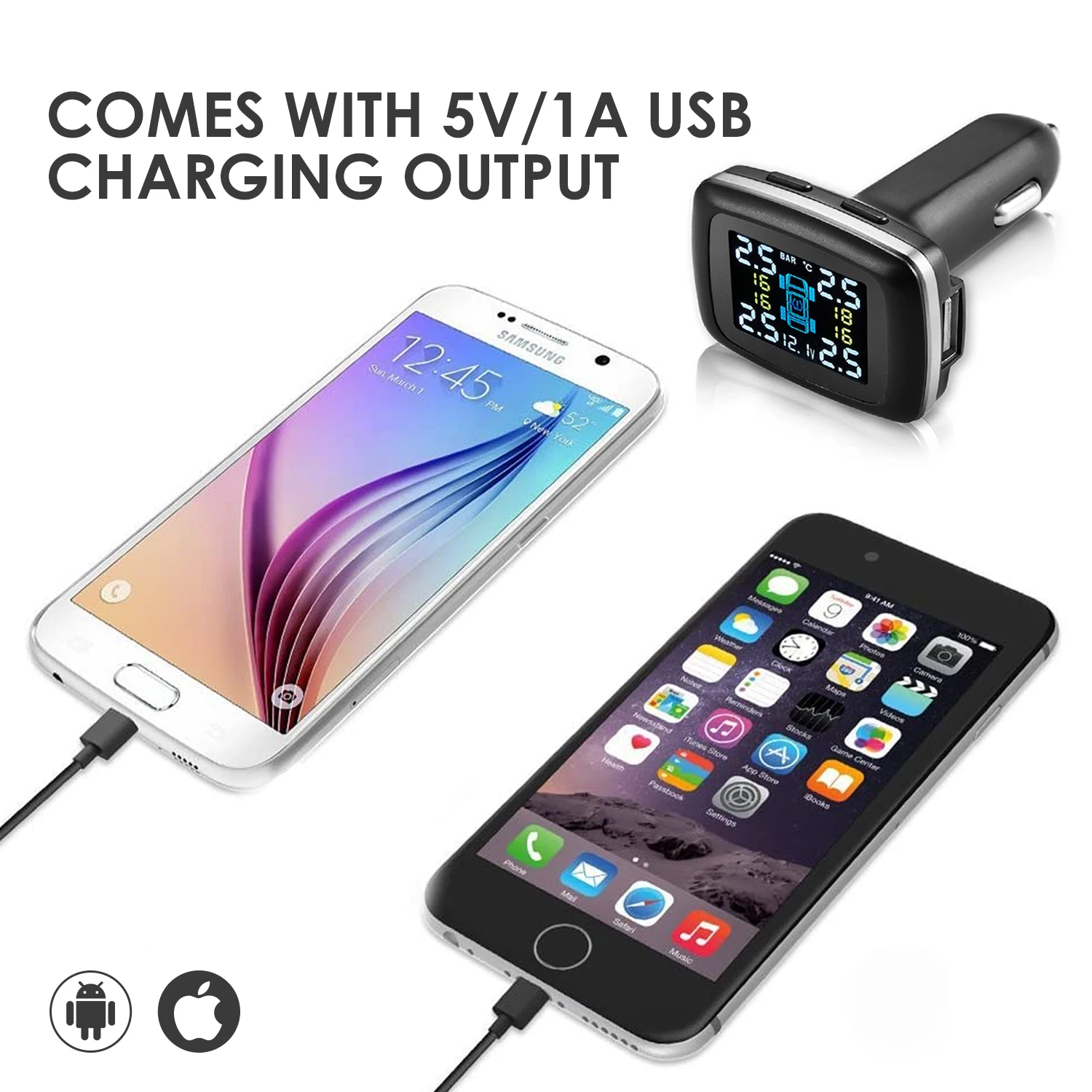 Автомобильная TPMS беспроводная система контроля давления в шинах датчики