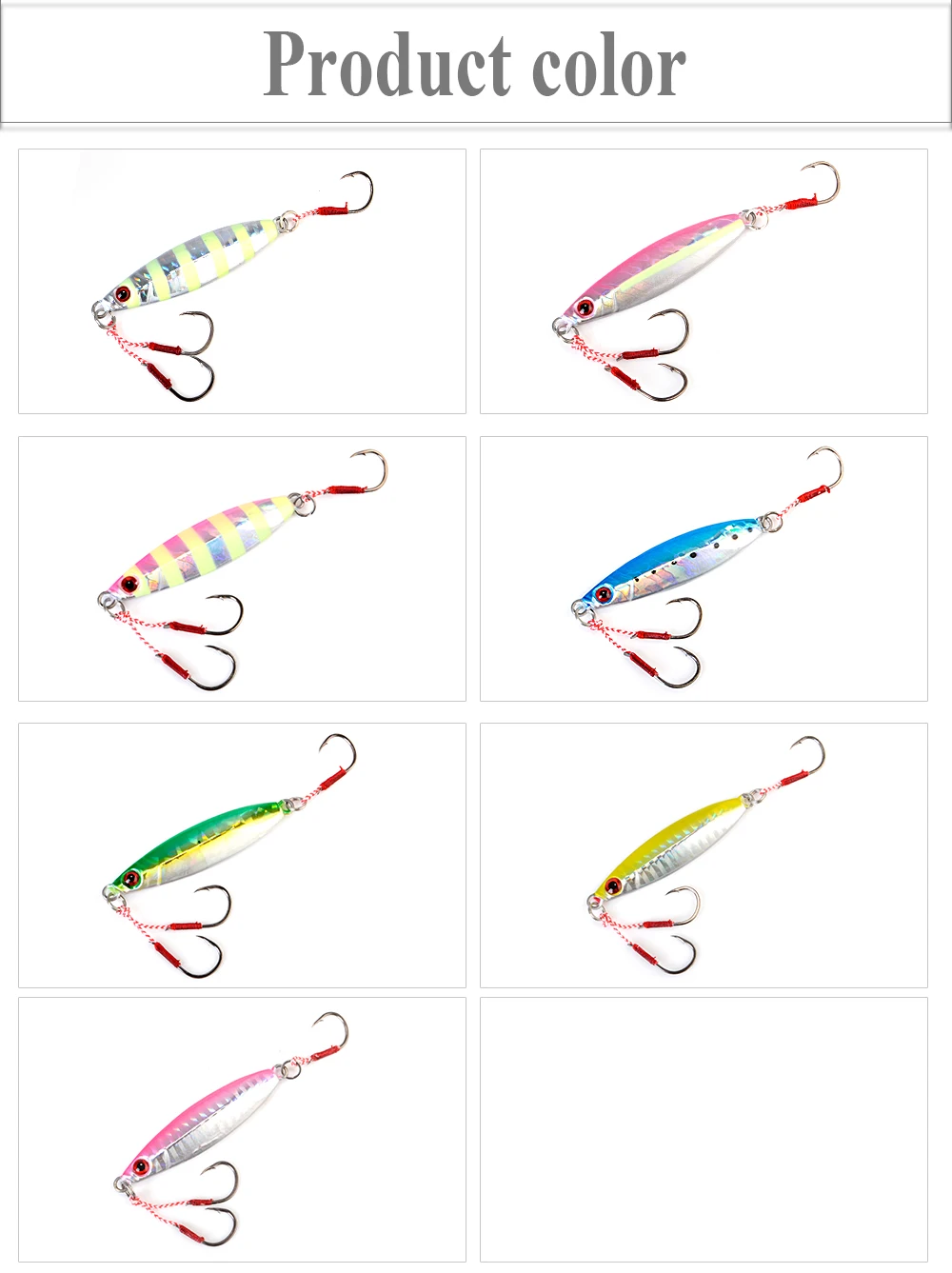 FTK New SLOWER OVAL Metal Slow Jig Cast Spoon 20G 30G 50G 7 color Artificial Bait Shore Fishing Jigging Lead Metal Fishing Lure