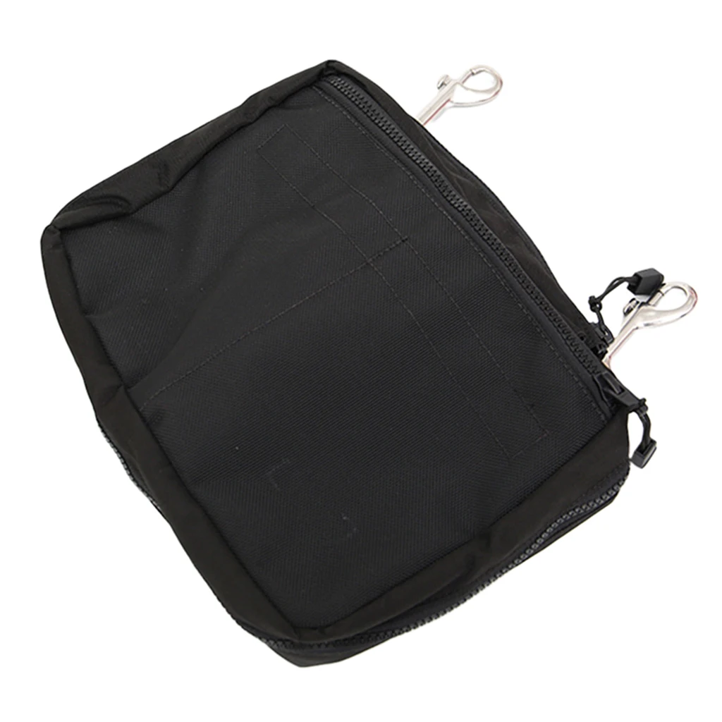 Scuba Diving Gear Pouch Dive Reel SMB Pocket Zipper Bag Flash Light Holder