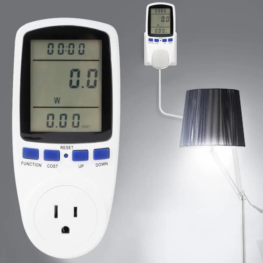 Multifunction Power Meter Energy Saving Monitor Voltage Electric Socket Analyzer EU/US/UK Plug 200-250V Household socket