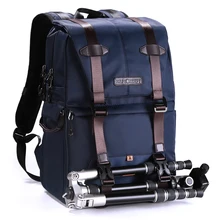K& F концепция ударопрочный рюкзак для камеры Водонепроницаемый Многофункциональный Путешествия/фото/видео/штатив сумка с двухслойным дизайном для DLSR
