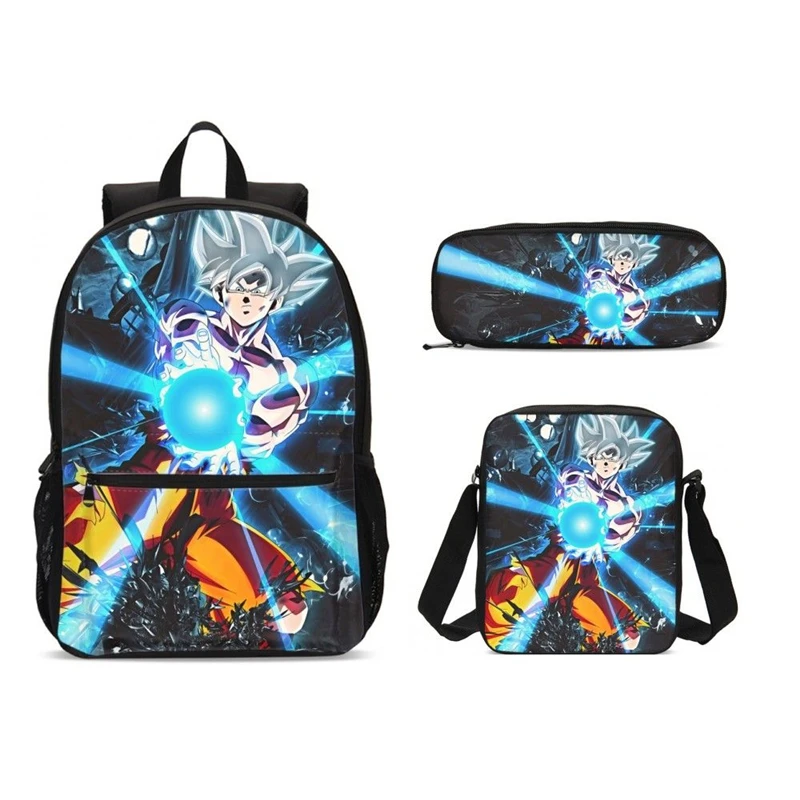 

Dragon Ball School Backpack Ultra Instinct Goku Z Vegeta Super Saiyain Casual School Bags Set Boys Girls Teenager Mochila Bolsa