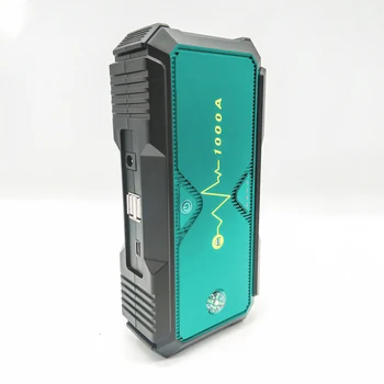 

Multi-functional dark green 1000A Peak 12V 20000mAh Car Jump Starter Auto Battery Booster Portable Power Pack