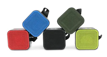 

Portable outdoor 5 waterproof and dustproof mini square audio wireless Bluetooth speaker FM stereo 5colors