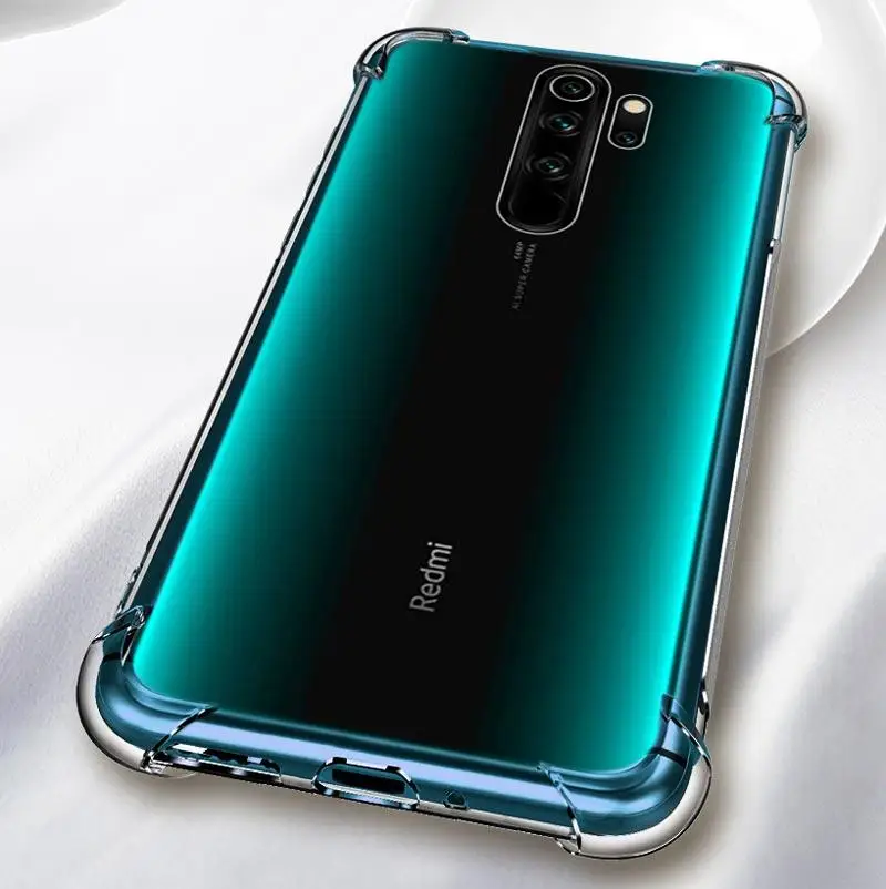 

Phone Case For Xiaomi Redmi Note 8 7 6 5 Pro 7 6 K20 Pro 6A Transparent Crystal Airbag Cover for Xiaomi mi 9 se CC9E A1 A2 F1