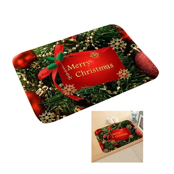 

Christmas Doormat Soft Carpet New Year Anti-Slip Floor Mat Bathroom Floor Pad