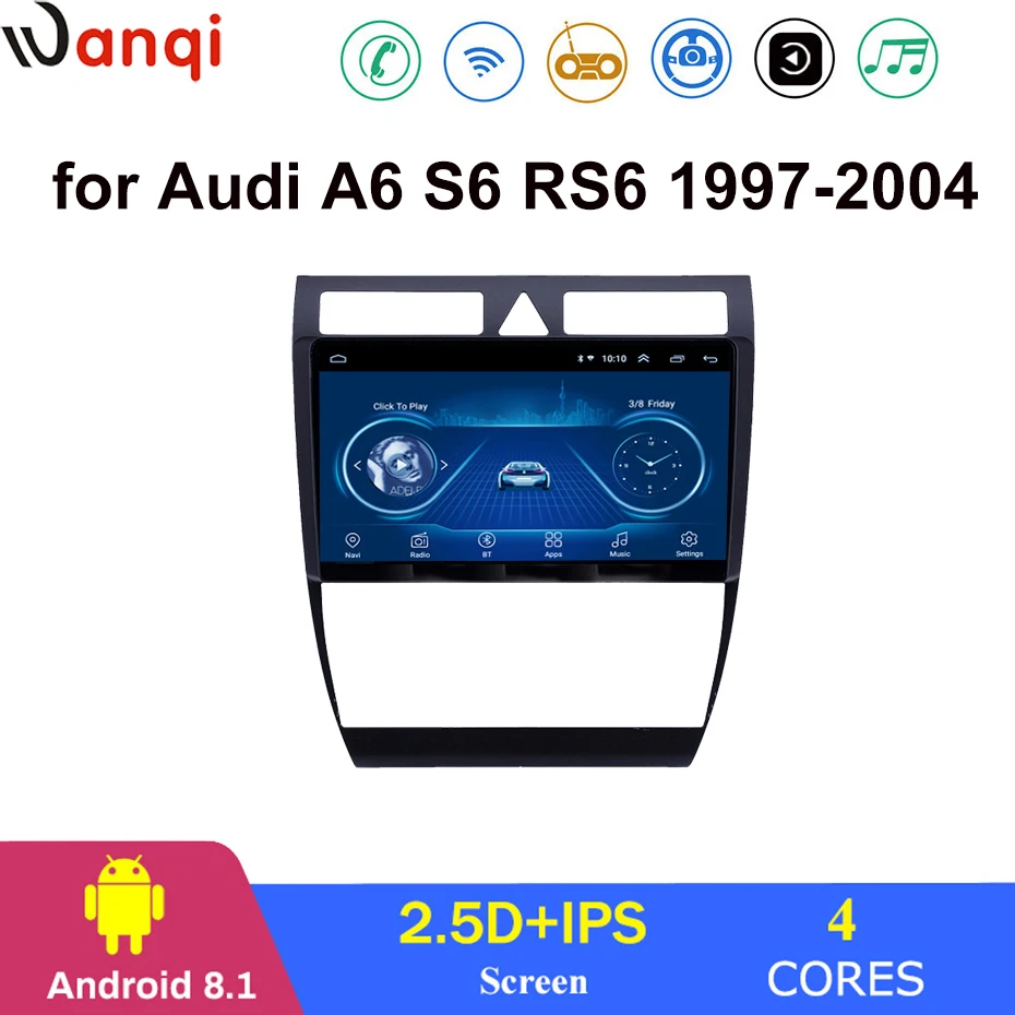 

Android car DVD gps multimedia player For Audi A6 RS6 S6 1997-2004 car DVD Navigation Radio Video Audio Player