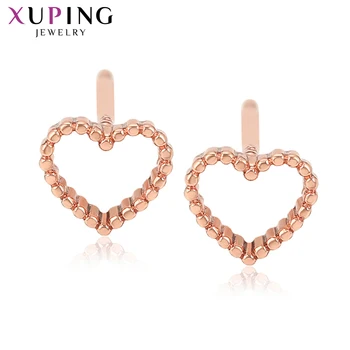 

Xuping Hoop Earrings for Women Rose Gold Color Plated New Arrival Fashion European Style Trendy Jewelry Lovely Gift 98549