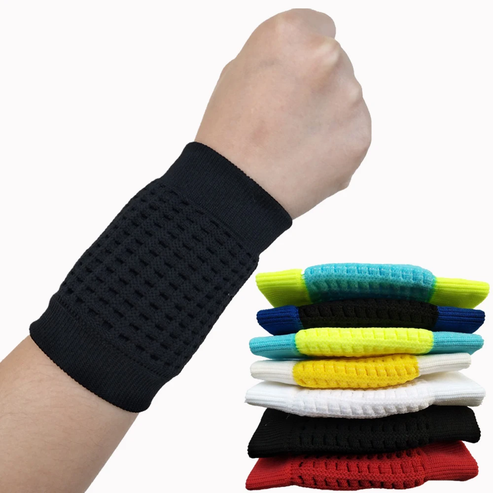 Women Men Wrist Support Braces Wraps Guards Hand Sports Gym Protector Sweatband For Basketball